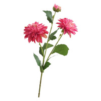 Bunga Buatan Tangkai Tunggal 3 Kepala Dahlia Pinnata Cav. Dekorasi Pernikahan Bunga Dahlia Krisan Warna-warni Buatan