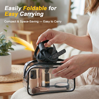 Ventilateur pliable anti-mouches, rechargeable, silencieux, pour la protection des aliments, pour pique-nique en plein air et camping