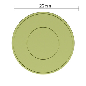 실리콘 패드 내열 매트 가정용 원형 코스터 식품 등급 식탁 팬 보온 패드 보관 홀더 랙 - Product Image 4