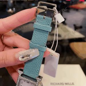 Reloj de Mujer de Diseño de Alta Gama H Brand 2025, Analógico, con Cristal de Zafiro Cuadrado, Correa de Cuero Italiano y Movimiento de Cuarzo - Product Image 5