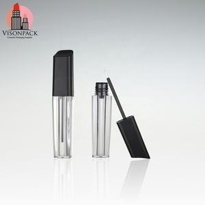 Bas quantité minimale de commande Cosmétique Carré Clair Mascara Bouteille Eyeliner Paquet Couvercle Noir Slant Top Eyeliner Tube <span class=keywords><strong>Blanc</strong></span> <span class=keywords><strong>Feutre</strong></span> Pointe Brosse Logo Étiquette - Product Image 4