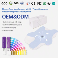 Oreiller ergonomique en mousse à mémoire de forme OEM ODM personnalisé, oreiller cervical orthopédique à contour, directement de l'usine, avec logo personnalisé pour le sommeil