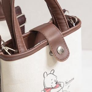 Sacs fourre-tout décontractés unisexes avec fermeture éclair en toile - Product Image 3