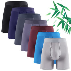 <span class=keywords><strong>Calzoncillos</strong></span> bóxer deportivos de fibra de bambú de cintura media para <span class=keywords><strong>hombre</strong></span> de tiro abierto largo para <span class=keywords><strong>Amazon</strong></span> Ventas directas del fabricante transfronterizo - Product Image 2