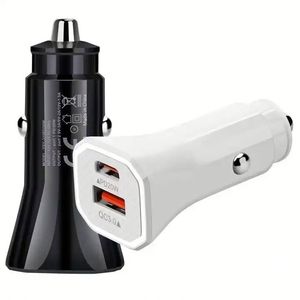 Chargeur de voiture USB rapide de haute qualité 15W avec ports A+C 3.1A Type C PD pour une charge rapide des téléphones, adaptateur de voiture pour Phone 15 16 Pro Max - Product Image 1