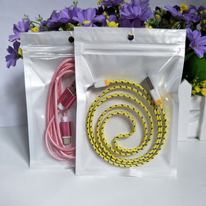 Vente chaude Blanc Perle <span class=keywords><strong>Film</strong></span> Fenêtre Transparente En Plastique Sac <span class=keywords><strong>À</strong></span> Fermeture Éclair Avec Trou De Suspension - Product Image 4