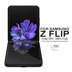 מלא סט קדמי ואחורי TPU רך מסך מגן עבור Floding טלפון Samsung Galaxy Z Flip