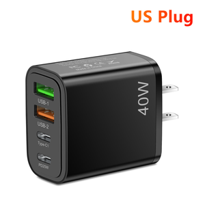 Chargeurs GaN ILepo à charge rapide QC3.0 USB <span class=keywords><strong>Power</strong></span> <span class=keywords><strong>Delivery</strong></span> 2C+2A 20W 45W 65W OEM ODM 40W Chargeur rapide de voyage avec protection OTP OVP - Product Image 6