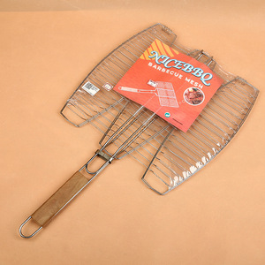 Three Fish Grilling Net 38x37x65cm Foldable BBQ Grill Outdoor Utensils - Product Image 4