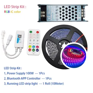 Hot Sales 24V White Color Smart Ic Horse Race Chasing Running Water Flowing Cinta Cob Led Strip Light