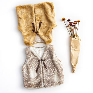 Manteaux d'hiver sans manches en fausse fourrure pour jeunes filles de Corée, fabriqués en Chine par une usine OEM - Product Image 3