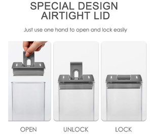Ensemble <span class=keywords><strong>de</strong></span> récipients hermétiques pour le stockage des aliments Étiquettes <span class=keywords><strong>de</strong></span> cuisine en plastique transparent Boîte vide Ensemble <span class=keywords><strong>de</strong></span> stockage des aliments étanche <span class=keywords><strong>Organisation</strong></span> du garde-manger - Product Image 4