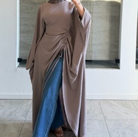 Turbans longs décontractés en polyester à manches chauve-souris et ourlet ajustable pour hommes grandes tailles 2026 LR1393