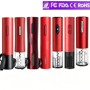 <span class=keywords><strong>Tire</strong></span>-<span class=keywords><strong>bouchon</strong></span> électrique rouge au design unique, coffret cadeau noir, meilleurs ouvre-bouteilles à vin automatiques rechargeables avec logo personnalisé - Product Image 1