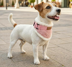 Collier en peluche pour chien, collier chaud en polaire pour l'hiver, réglable, anti-froid, pour petites et moyennes races - Product Image 3