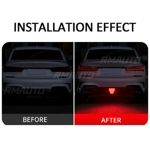 Universal F1 <b>Triangle</b> Style Sport 19LED Brake Signal Lamp REAR FOG <b>LIGHT</b> Rear Third Brake Lamp DRL for JDM BBA - Product Image 5