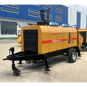 Pompe à béton sur remorque de marque JIUHE, moteur diesel fabriqué en Chine, série DHBT50 60 80 100 - Product Image 1