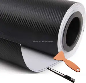 3D sợi Carbon vinyl bọc, bong bóng miễn phí tự dính sợi carbon, tự động Vinyl 3D Carbon