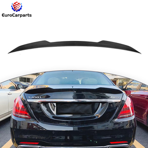 Ala posteriore 4 porte <span class=keywords><strong>X</strong></span> stile per classe MB S W222 2014-2020 anno accessori per auto in fibra di carbonio a secco spoiler posteriore ricambi auto tuning - Product Image 1