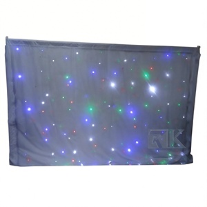 Cortina de Luces LED RK de Montaje Rápido, Portátil, de 6-10 pies, con Control Eléctrico y Kits de Tubos de Aluminio para Bodas y Eventos - Product Image 1