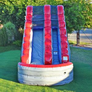 Toboggan <span class=keywords><strong>aquatique</strong></span> gonflable commercial gris marbré et rouge pour enfants et adultes – Idéal pour la <span class=keywords><strong>location</strong></span> estivale en extérieur – Offre spéciale - Product Image 2