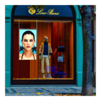 Écran publicitaire haute luminosité de 32 pouces, lecteur multimédia, affichage numérique, écran LCD ultra-fin à cadre mince, affichage en vitrine de magasin