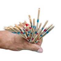 Juego de palos de recogida de Mikado de madera tradicional educativo Montessori