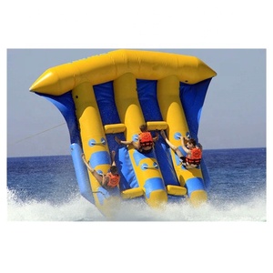 Bateau Gonflable Personnalisé et Durable pour Parc Aquatique, Type Flying FishTube, en PVC, pour Sports Nautiques Extérieurs, Jeu Aquatique, Jet-Ski, Banane Flottante - Product Image 1