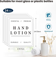 Étiquettes personnalisées imperméables pour bouteilles de shampoing, savon de salle de bain et distributeur de revitalisant – Autocollants amovibles pour l'organisation des flacons de lotion