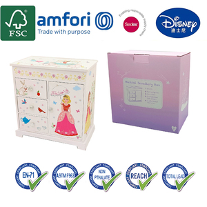 Caja Musical <span class=keywords><strong>de</strong></span> Joyería con Diseño <span class=keywords><strong>de</strong></span> Princesa Jakos, con Cajones y Puerta, para Regalo <span class=keywords><strong>de</strong></span> Cumpleaños, Navidad y Festividades para <span class=keywords><strong>Niñas</strong></span> - Product Image 4