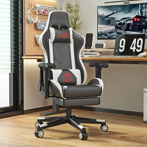 Muebles de oficina de lujo para el hogar, <span class=keywords><strong>sillas</strong></span> para jugadores, Juegos de ordenador de carreras, silla reclinable de cuero para juegos con reposapiés - Product Image 2