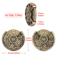 7-en-1 rétro Gear motif métal mdn dés Spinner Unique Roulette roue pour jeu de rôle soulagement du Stress accessoire Dragon cadeau