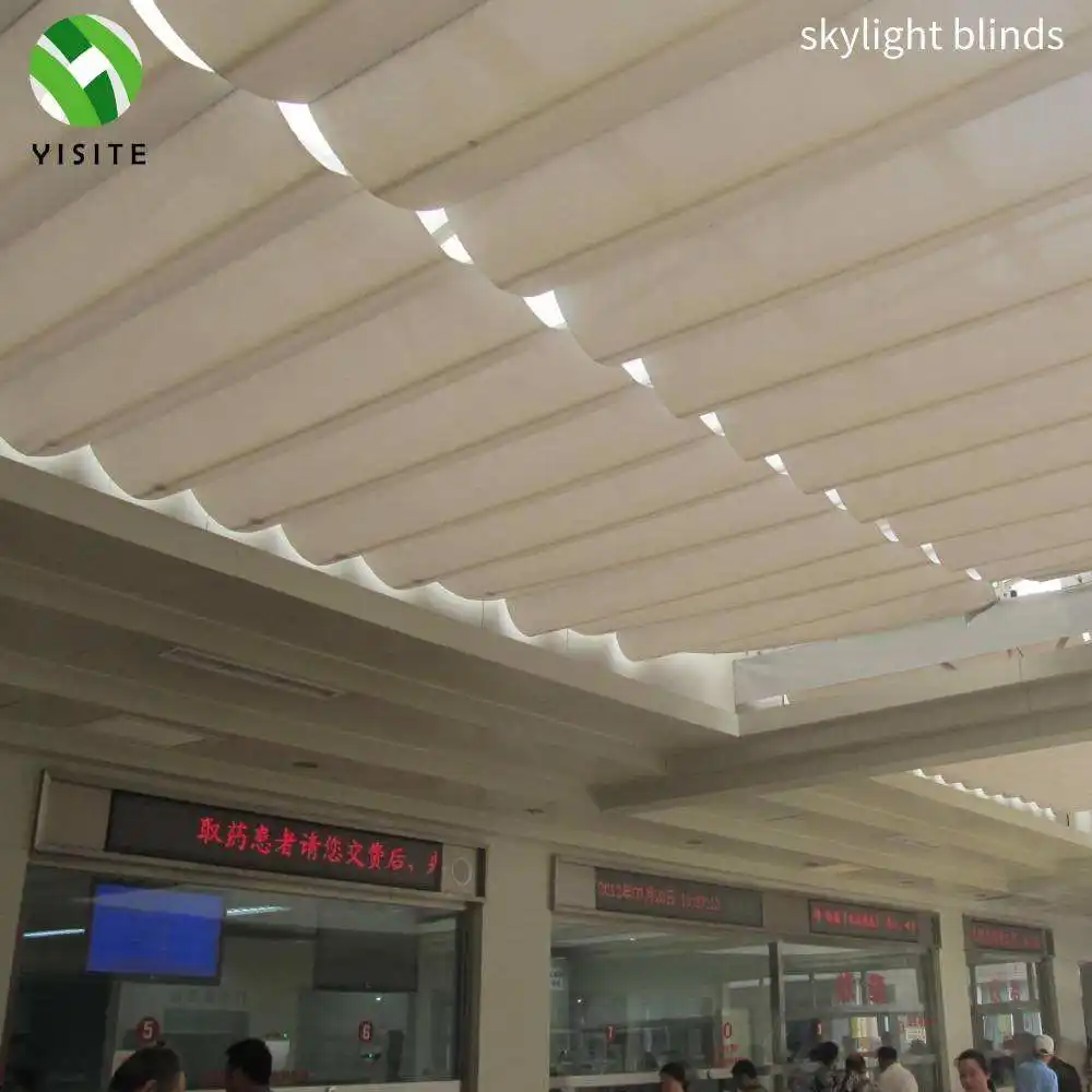 YST Factory's Customizable FCS skylight Blinds Canopy Superior Quality Retractable Awning Electric Outdoor Glass Roof PVC Wood