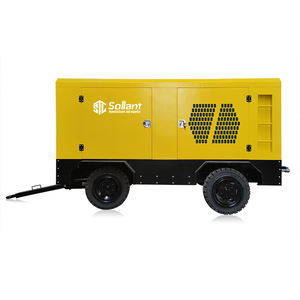 모바일 에어 컴프레서 경량 휴대용 디젤 에어 컴프레서 휠 키트 포함 소형 계약자에게 완벽 - Product Image 3