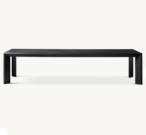 Tavolo da Pranzo Rettangolare RH OEM di Lusso in Rovere di Alta Qualità con Gambe in Legno Massello, Design Moderno per Arredamento Casa e Appartamento, Nessun <span class=keywords><strong>Montaggio</strong></span> Richiesto - Product Image 5