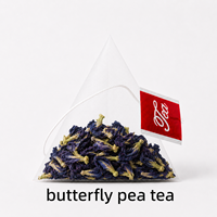 Tisane de fleurs de pois papillon en vrac 1,5g 30 sachets pyramidaux Infusion bleue naturelle riche en anthocyanes Qualité supérieure OEM