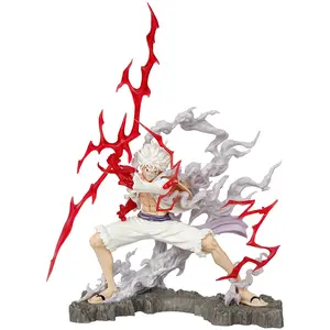 Patung tokoh Anime 29.5cm, satu potong nika luffy gear 5, mainan model Action figure