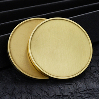 Gravé personnaliser pièce d'or sans frais de moule 30mm 40mm 50mm pièce de monnaie vierge cuivre laiton plaqué alliage de zinc métal défi pièce vierge