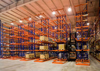 VNA sehr enge aisle pallet selektive regalhäuser sehr enge lane metal racking hohe dichte lagerung mit 3-wege-gabelstapler