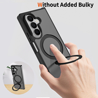 Groothandel Magnetische Ringstandaard Telefoonhoesje Stootbestendige Beschermhoes Draadloos Opladen Compatibel voor Samsung Galaxy Z Fold 8