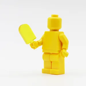 0.1千克MOC砖冰棒冰反式黄色冰棒城市食品MOC砖积木玩具30222