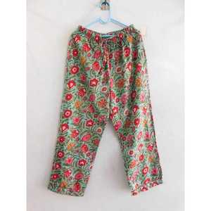 Floral Pajama Set 100% Cotton Long Sleeve Shirt and <b>Pants</b> Lightweight Breathable Summer Sleepwear Nightwear Loungewear - Product Image 4