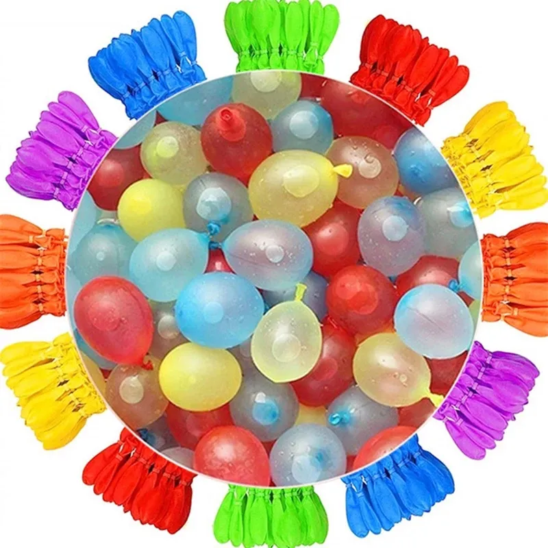 111pcs/Bunch Packing Out Door Games Latex Neon Magic Water Ballons Quick Fill Summer Toys Bomb Games Toy Party Water Balloons