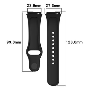 <span class=keywords><strong>Bracelet</strong></span> de remplacement confortable en silicone souple de couleur unie Trendybay 20MM pour Redmi Watch 3 Active Daily Sports - Product Image 2