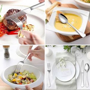 Precio de fábrica en stock: Cuchara, cuchillo y tenedor de acero inoxidable, cubiertos plateados, cuchara de té, cuchara redonda, a granel o en juegos de cubiertos. - Product Image 6