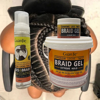 Gel Coiffant Professionnel pour Tresses Cornrow, Locks et Twists – Fixation Extra Forte pour Ondulations et Bordures – Produits Coiffants en Mousse pour Cheveux