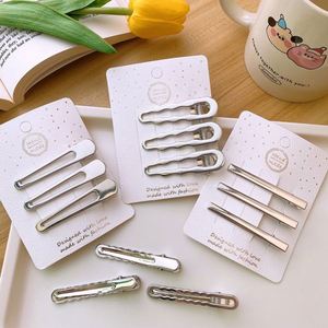 Hot Sale 3pcs/Set Silver Metal Hair Clip Y2k Hollow Out Heart <strong>Star</strong> Women <strong>Hairpins</strong> Bangs Clip