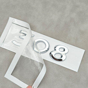 Numeri 3D in ABS Autoadesivi 206 207 301 307 <span class=keywords><strong>308</strong></span> 408 508, <span class=keywords><strong>Logo</strong></span> Emblema Adesivo per Bagagliaio Posteriore Auto, Badge Decalcomania per Accessori Peugeot - Product Image 4