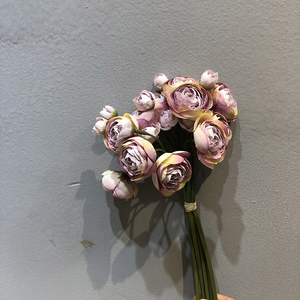 Vente chaude petite main attachée ranunculus <span class=keywords><strong>terre</strong></span> 6 têtes bouquet de fleurs artificielles bouquet de fleurs de lotus 82530 - Product Image 6