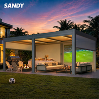 Transforme su Espacio de Ocio de Fin de Semana con una Pérgola de Aluminio Premium con Iluminación LED, Control Remoto Motorizado y Resistencia al Agua